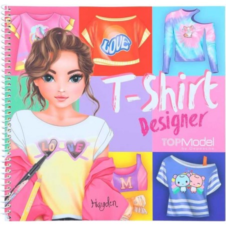 Top Model TShirt Designer Cuaderno Para Colorear