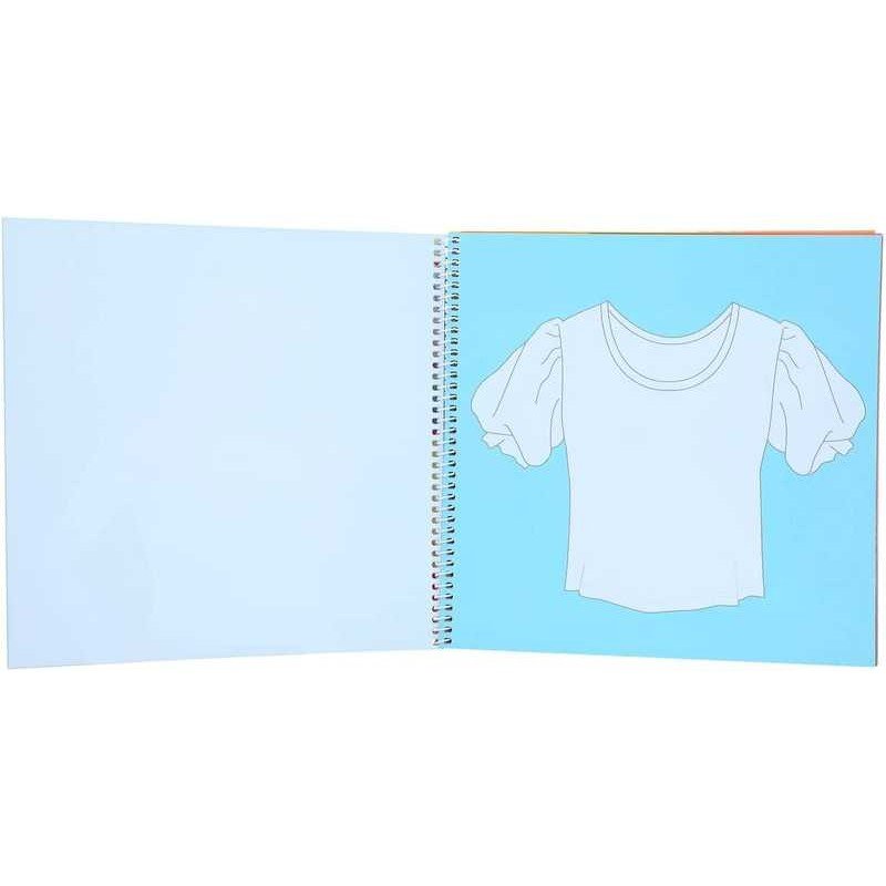 Top Model TShirt Designer Cuaderno Para Colorear