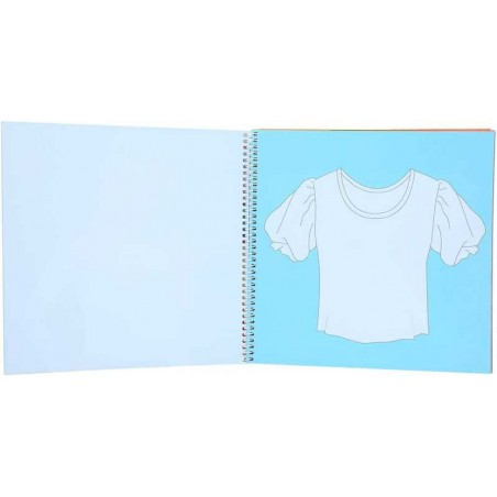 Top Model TShirt Designer Cuaderno Para Colorear
