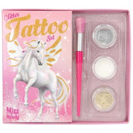 Miss Melody Set de Tatuaje con Purpurina