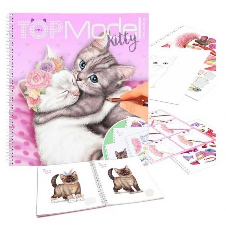 Top Model Crea Tu Libro de Colorear Kitty