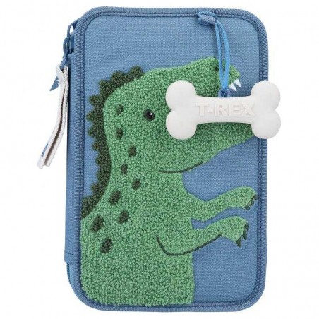 Dino World estuche doble azul DINO MINI