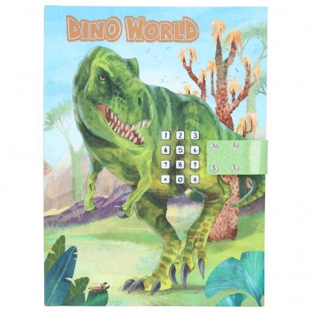 Dino World Diario Con Código Secreto
