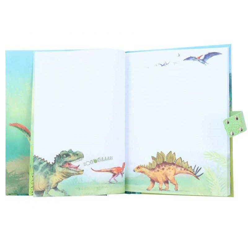 Dino World Diario Con Código Secreto