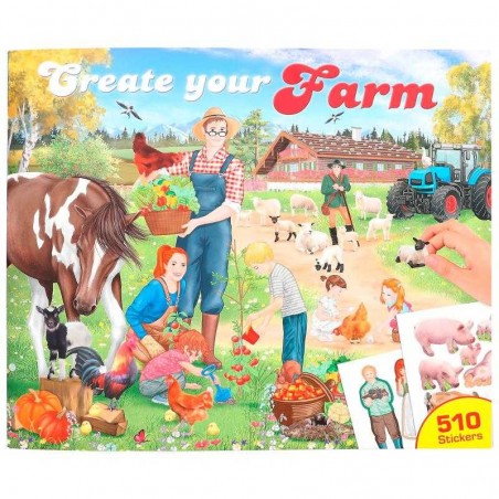 Cuaderno Para Colorear Create Your Farm