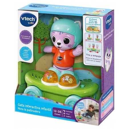 VTech Gata Interactiva Infantil Nora La Patinadora