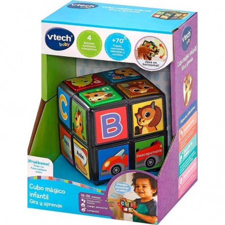 Vtech Cubo Mágico Infantil Gira y Aprende