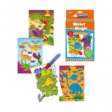 Libro Mágico de Agua para Colorear Dinosaurios Diset