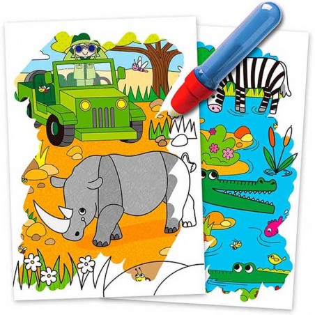 Libro Mágico de Agua para Colorear Safari Diset