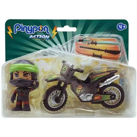 Pinypon Action Ninja Con Moto