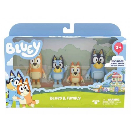 BLUEY PACK 4 FIGURAS - 2 SURTIDOS DIFERENTES