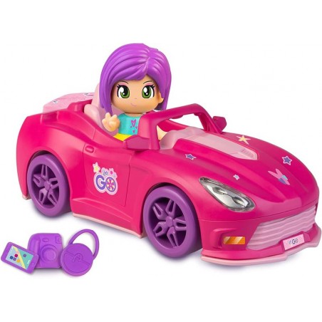 Pinypon Let´s Go Coche Rosa