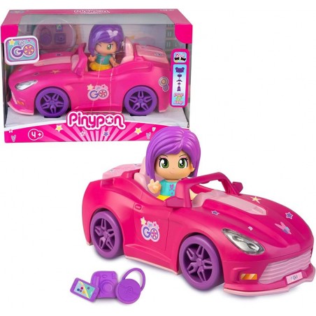 Pinypon Let´s Go Coche Rosa