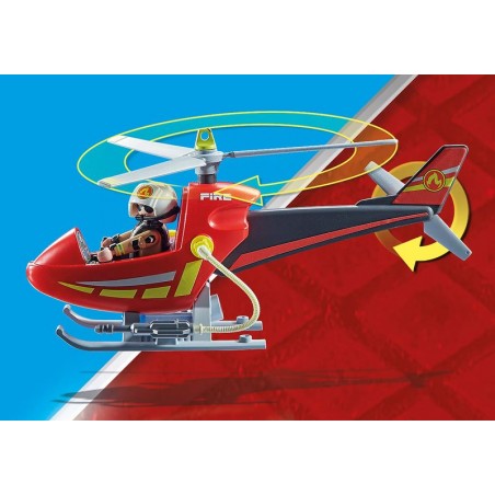 Playmobil City Action Helicóptero de Bomberos