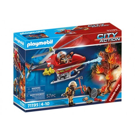 Playmobil City Action Helicóptero de Bomberos