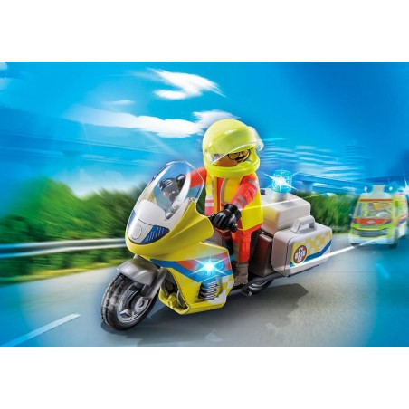 Playmobil Moto de Emergencias con Luz Intermitente