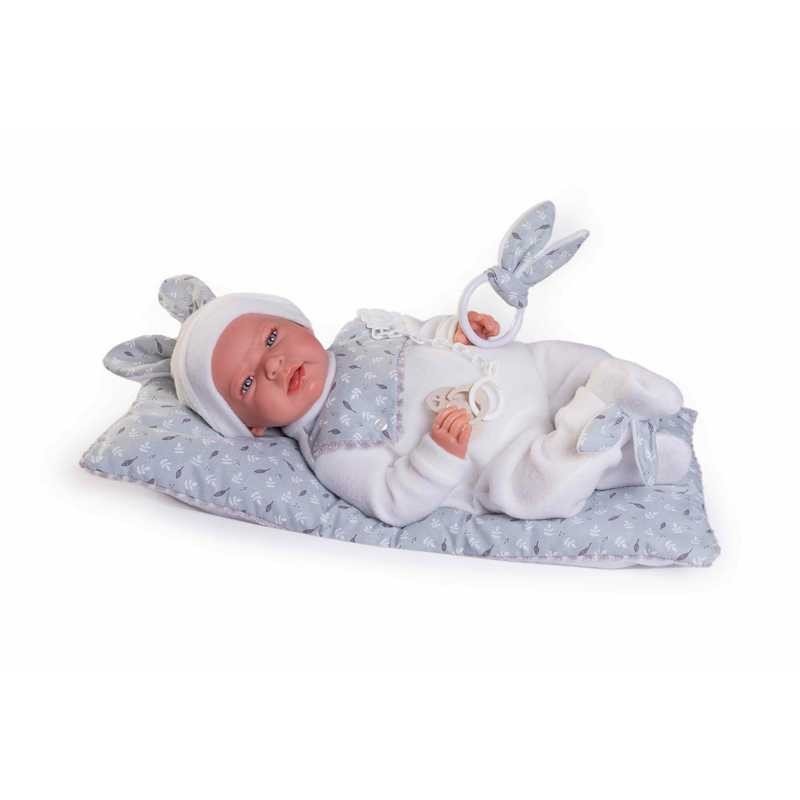 Muñecas Antonio Juan Recién Nacido con Peso Leo Conejito Con