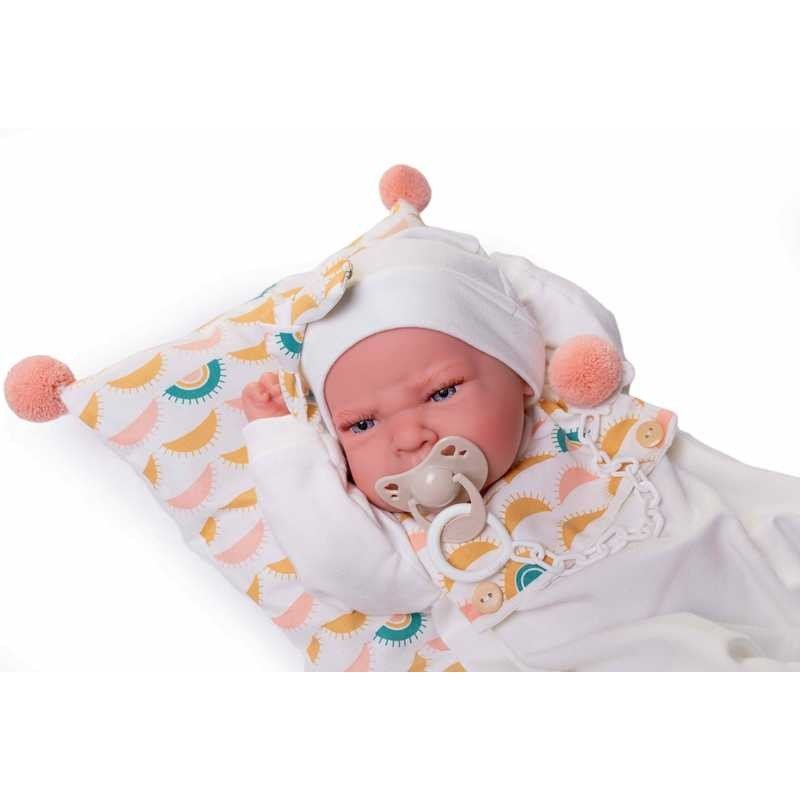 Muñecas Antonio Juan Recién Nacida Lea Con Cojín de Soles