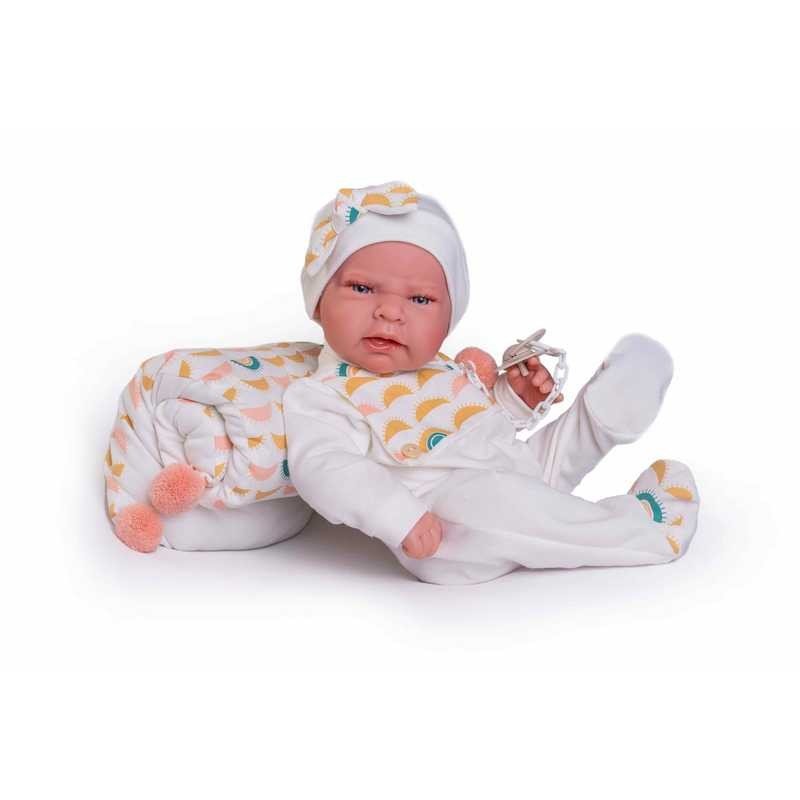 Muñecas Antonio Juan Recién Nacida Lea Con Cojín de Soles