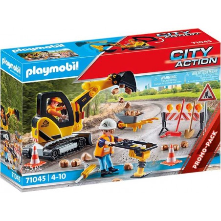 Playmobil City Action Construcción de Carreteras