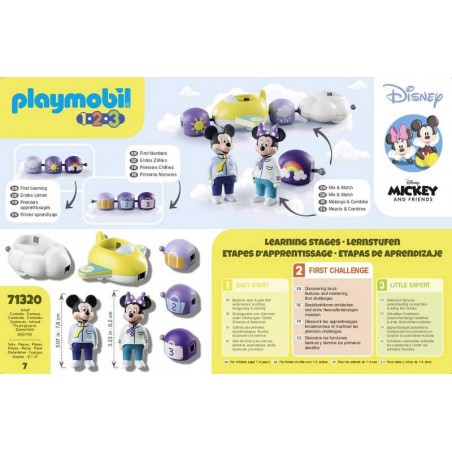 Playmobil 123 Mickey y Minnie Tren Nube