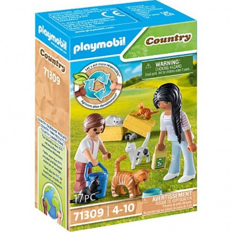 Playmobil Country Familia de Gatos