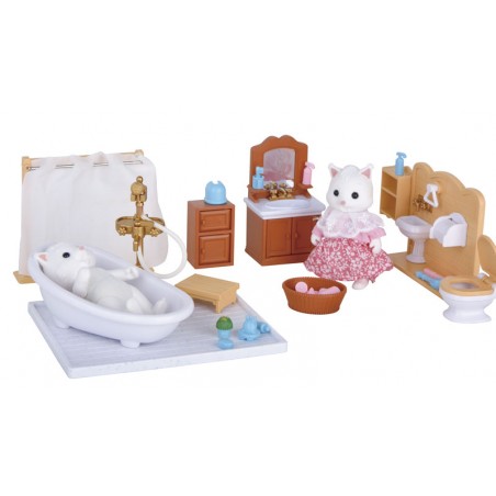 Baño para Mini Figuras con Gatos