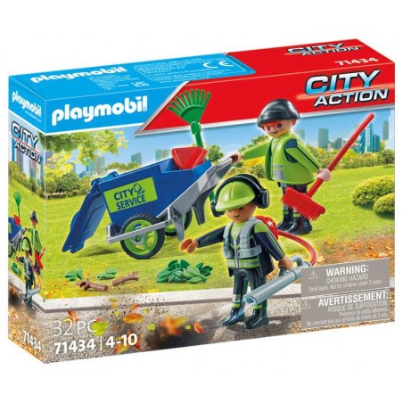 Playmobil City Action Equipo De Limpieza Urbana