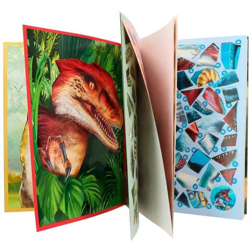 Dino World Libro de Pegatinas Por Números