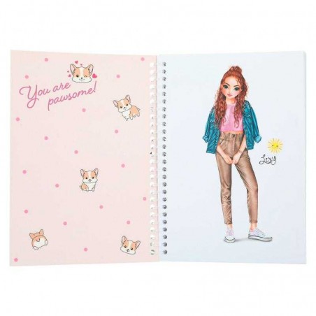 Top Model Cuaderno Colorear Pocket