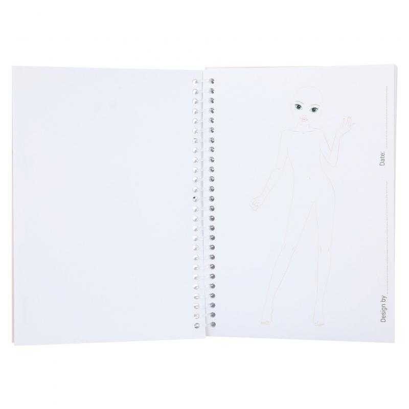 Top Model Cuaderno Colorear Pocket