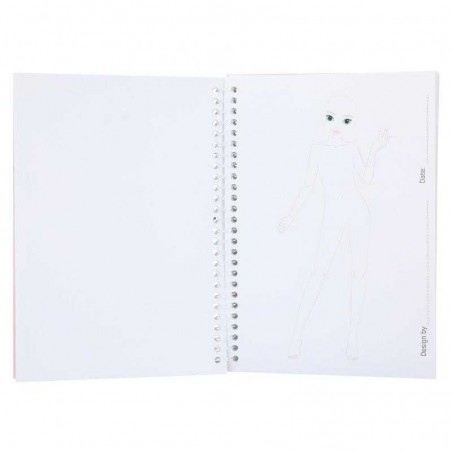 Top Model Cuaderno Colorear Pocket