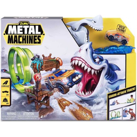 Pista Metal Machines Doble Looping Tiburón Attack