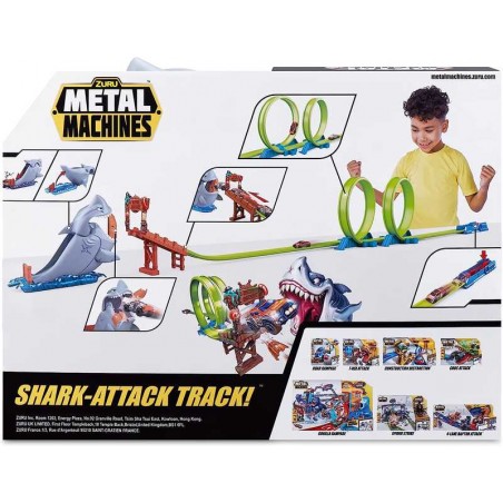 Pista Metal Machines Doble Looping Tiburón Attack