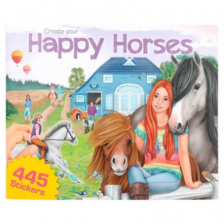 Top Model Cuaderno De Pegatinas Crea Tu Happy Horses