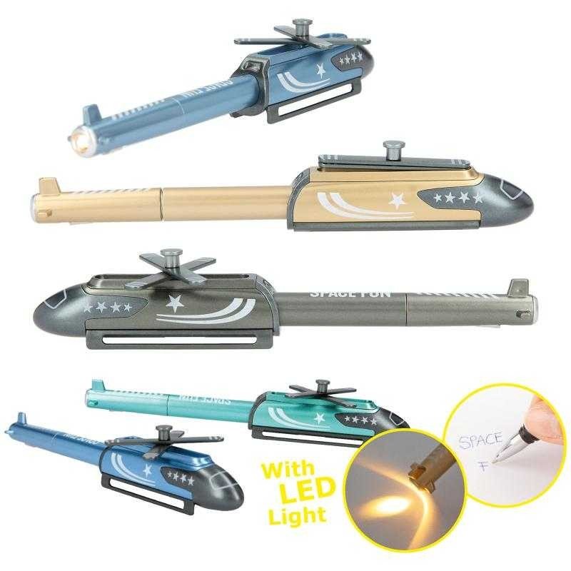 Monster Cars Bolígrafo Helicóptero Con LED