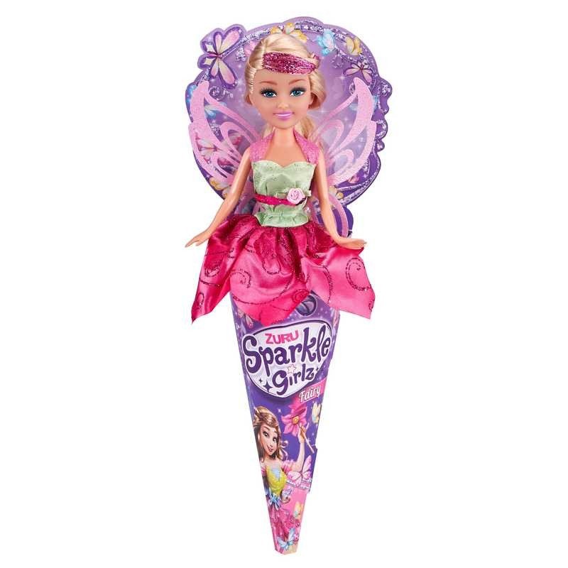 Muñeca Hada Cono Sparkle Girlz Surtido