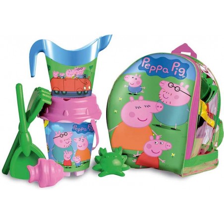 Peppa Pig Mochila con Castillo Playa