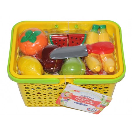 Set Infantil de Fruta Cortada con Cesta