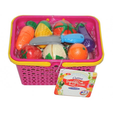 Set Infantil de Verdura Cortada con Cesta