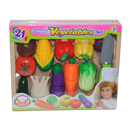 Set de Verduras Cortadas 21 Piezas