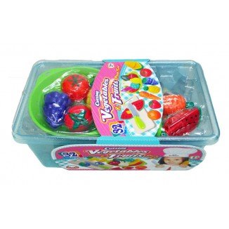 Set de Frutas y Verduras Cortadas 32 Piezas