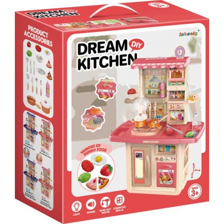 Cocina Interactiva Infantil Rosa