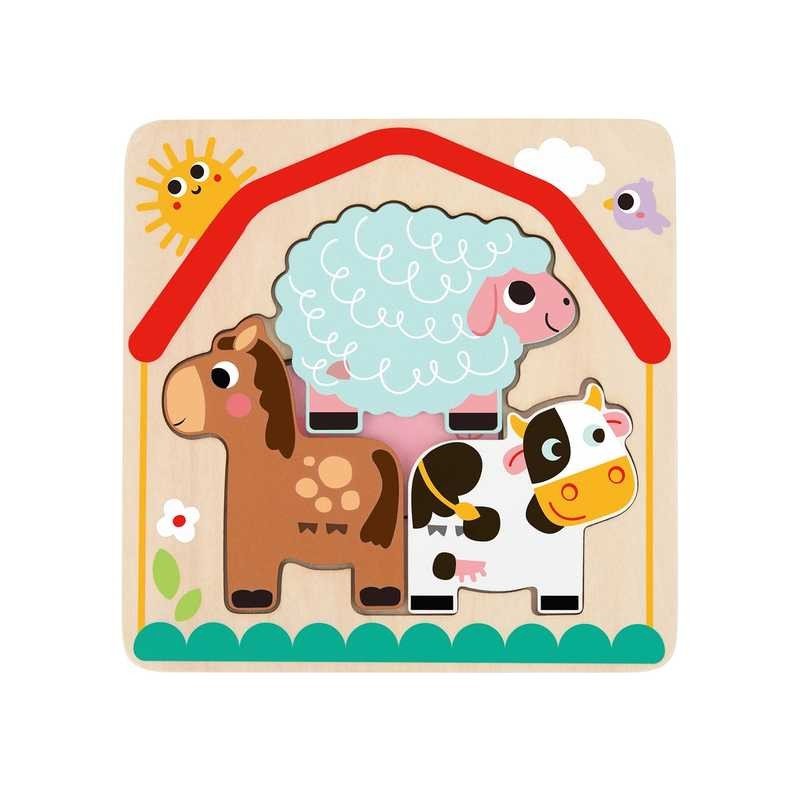 Puzzle Granja Multicapas Infantil
