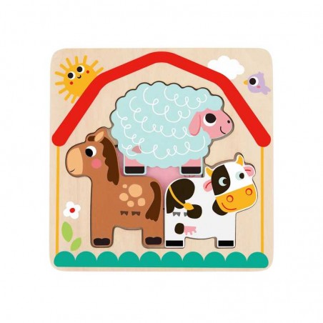 Puzzle Granja Multicapas Infantil