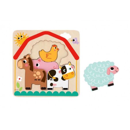 Puzzle Granja Multicapas Infantil