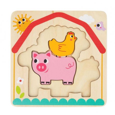 Puzzle Granja Multicapas Infantil