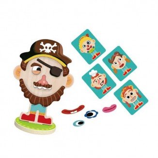 Juego Cara Misteriosa De Madera