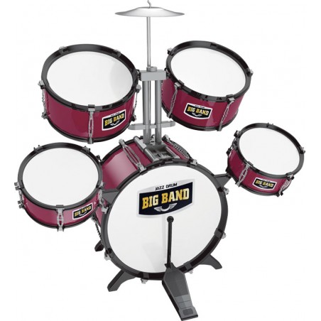 Bateria Infantil Jazz Drum Roja