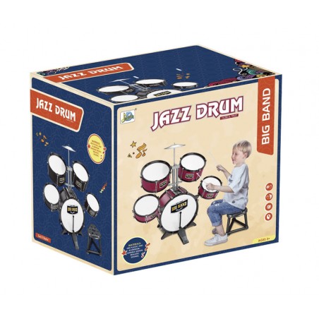 Bateria Infantil Jazz Drum Roja